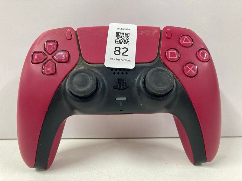 Lot 82  
            Nottingham SR1 - Delivery Only 

                
SONY PLAYSTATION 5 DUAL SENSE WIRELESS CONTROLLER - COSMIC RED - ORIGINAL RRP.£44