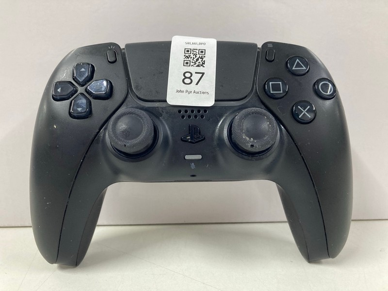 Lot 87  
            Nottingham SR1 - Delivery Only 

                
SONY PLAYSTATION 5 DUAL SENSE WIRELESS CONTROLLER - MIDNIGHT BLACK - ORIGINAL RRP...