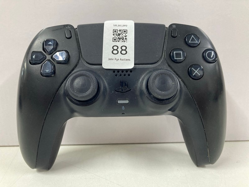 Lot 88  
            Nottingham SR1 - Delivery Only 

                
SONY PLAYSTATION 5 DUAL SENSE WIRELESS CONTROLLER - MIDNIGHT BLACK - ORIGINAL RRP...