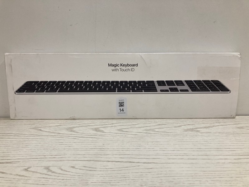 Lot 14  
            Nottingham SR2 - Delivery Only 

                
APPLE MAGIC KEYBOARD WITH TOUCH ID & NUMERIC KEYPAD MODEL: A3119 ORIGINAL RRP: £1...