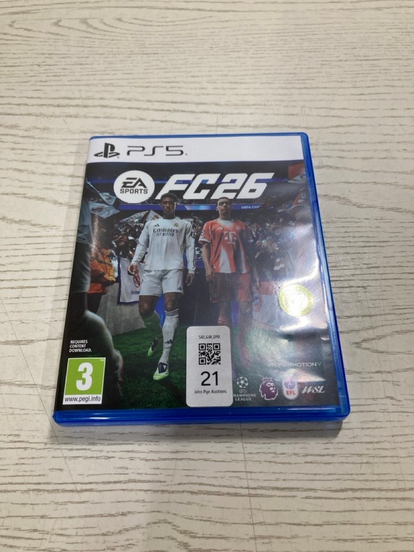 Lot 21  
            Nottingham SR2 - Delivery Only 

                
EA SPORTS FC26 FOR PLAYSTATION 5 ORIGINAL RRP: £59.99