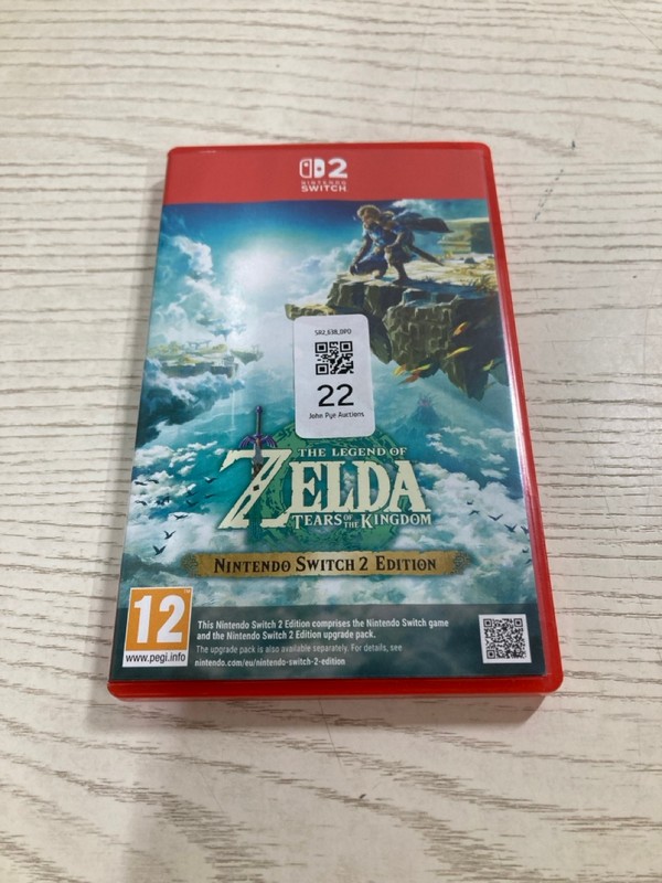 Lot 22  
            Nottingham SR2 - Delivery Only 

                
THE LEGEND OF ZELDA TEARS OF THE KINGDOM NINTENDO SWITCH 2 EDITION ORIGINAL RRP: ...
