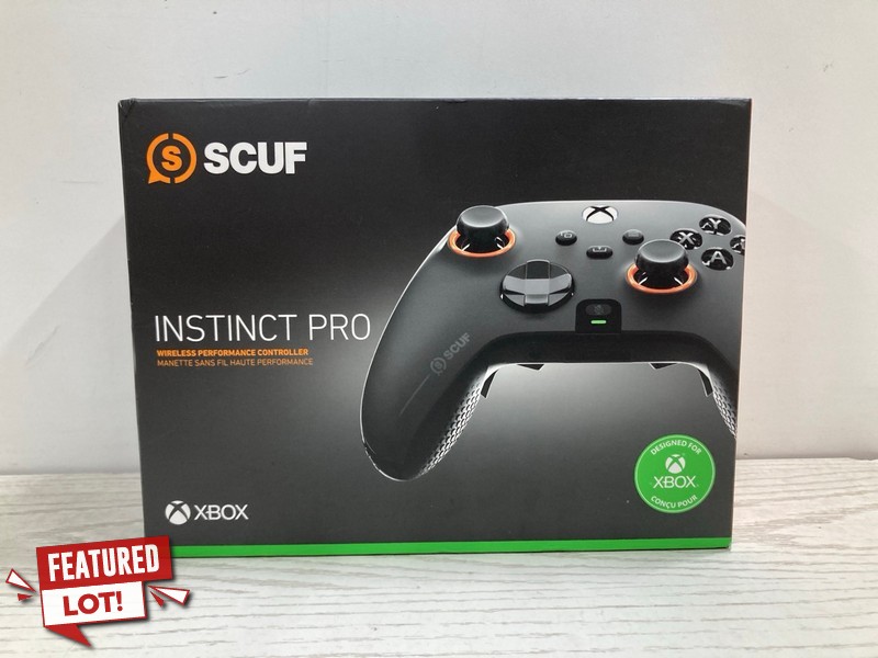Lot 23  
            Nottingham SR2 - Delivery Only 

                
SCUF INSTINCT PRO WIRELESS PERFORMANCE CONTROLLER FOR XBOX ORIGINAL RRP: £199.00