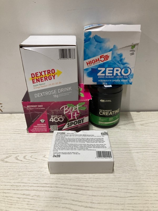 Lot 330  
            Nottingham SR2 - Delivery Only 

                
5 X SUPPLEMENTS INC BEET IT SPORT NITRATE 400 CONCENTRATED SHOTS BB: 06/06/26