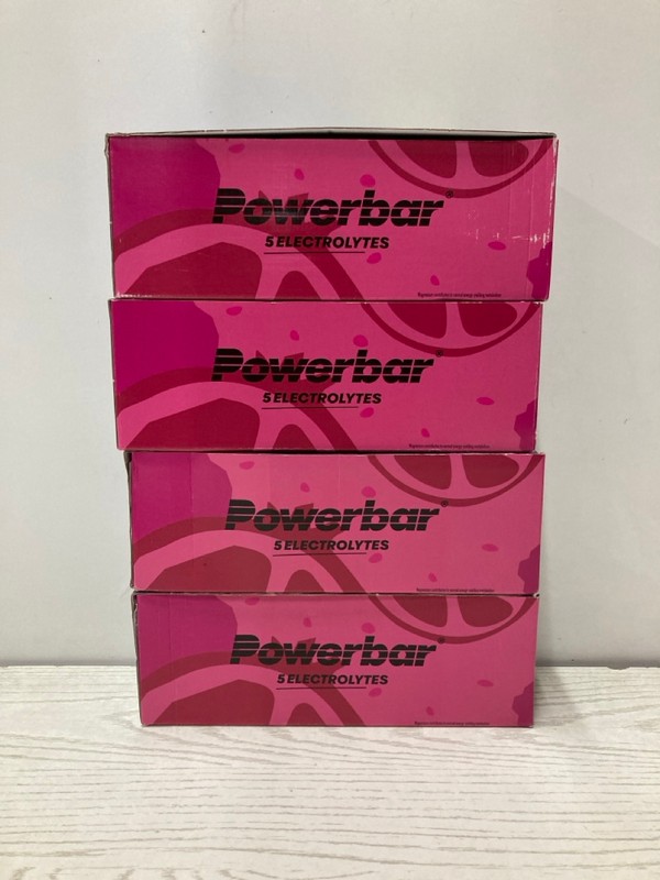 Lot 334  
            Nottingham SR2 - Delivery Only 

                
4 X BOXES OF POWERBAR RASPBERRY POMEGRANATE 5 ELECTROLYTES BB: 11/26