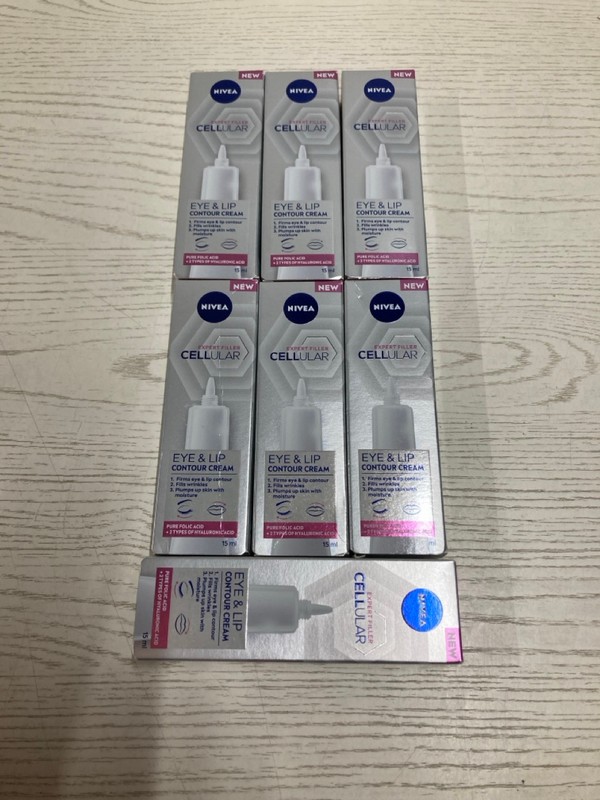 Lot 341  
            Nottingham SR2 - Delivery Only 

                
8 X NIVEA EXPERT FILLER CELLULAR EYE & LIP CONTOUR CREAM