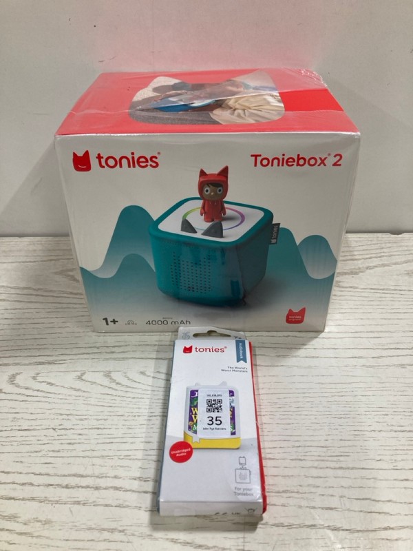 Lot 35  
            Nottingham SR2 - Delivery Only 

                
TONIES TONIEBOX 2 & TONIES THE WORLD'S WORST MONSTERS AUDIOBOOK ORIGINAL RRP: £99.99
