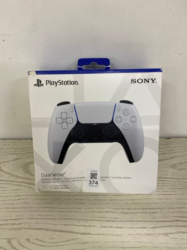 Lot 374  
            Nottingham SR2 - Delivery Only 

                
SONY PLAYSTATION 5 DUAL SENSE WIRELESS CONTROLLER