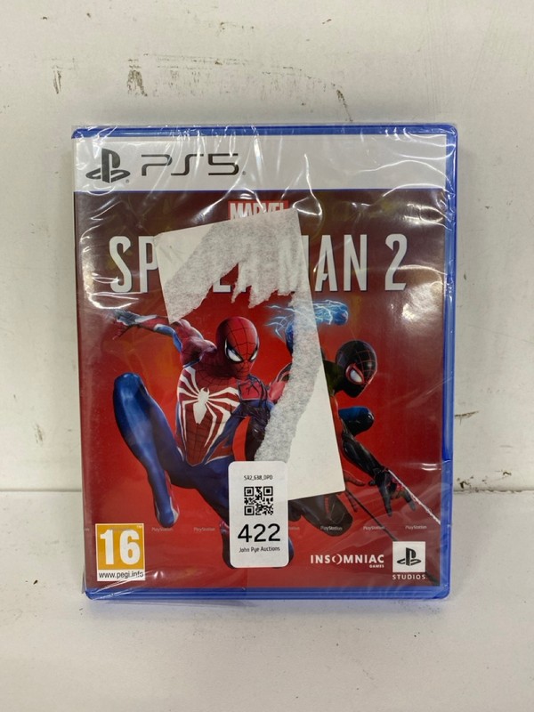 Lot 422  
            Nottingham SR2 - Delivery Only 

                
PLAYSTATION 5 SPIDER-MAN 2