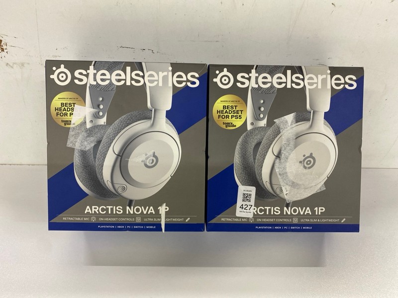 Lot 427  
            Nottingham SR2 - Delivery Only 

                
2 X STEELSERIES ARCTIS NOVA 1P