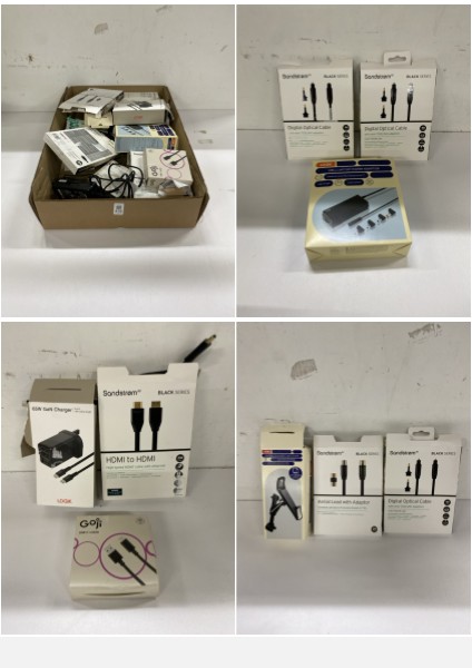 Lot 436  
            Nottingham SR2 - Delivery Only 

                
BOX OF ITEMS INC SANDSTROM DIGITAL OPTICAL CABLE