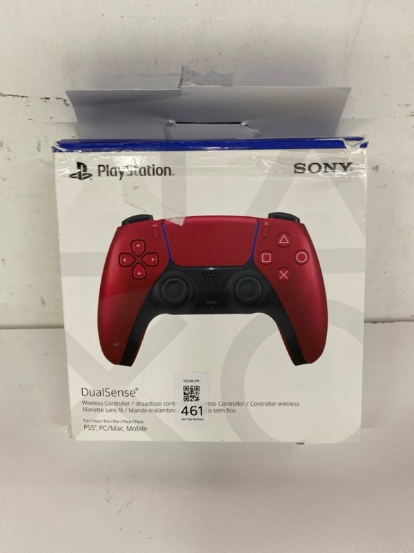 Lot 461  
            Nottingham SR2 - Delivery Only 

                
SONY PLAYSTATION 5 DUAL SENSE WIRELESS CONTROLLER