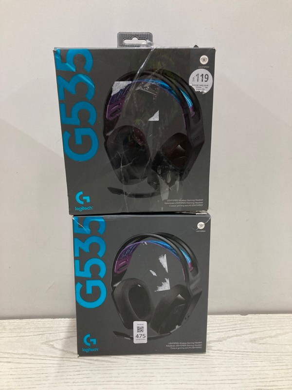 Lot 475  
            Nottingham SR2 - Delivery Only 

                
2 X LOGITECH G535 LIGHTSPEED WIRELESS GAMING HEADSET