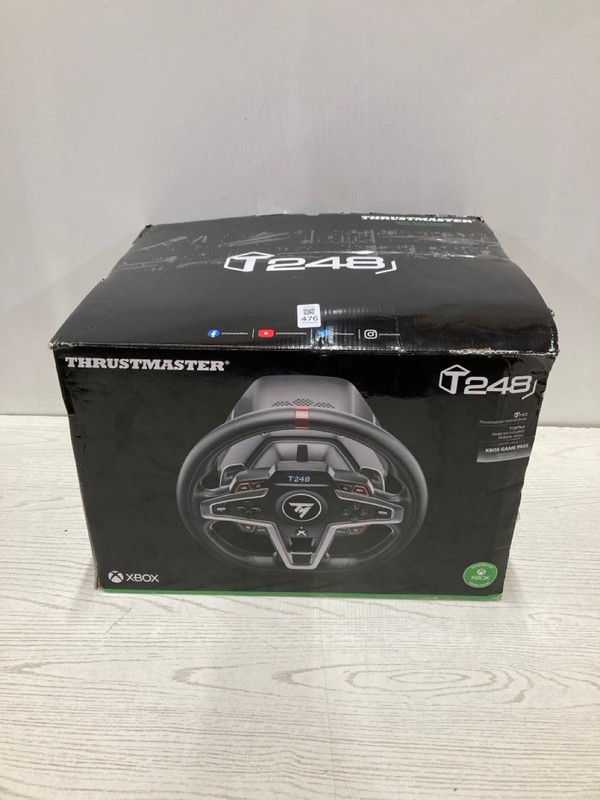 Lot 476  
            Nottingham SR2 - Delivery Only 

                
THRUSTMASTER T248 RACING WHEEL