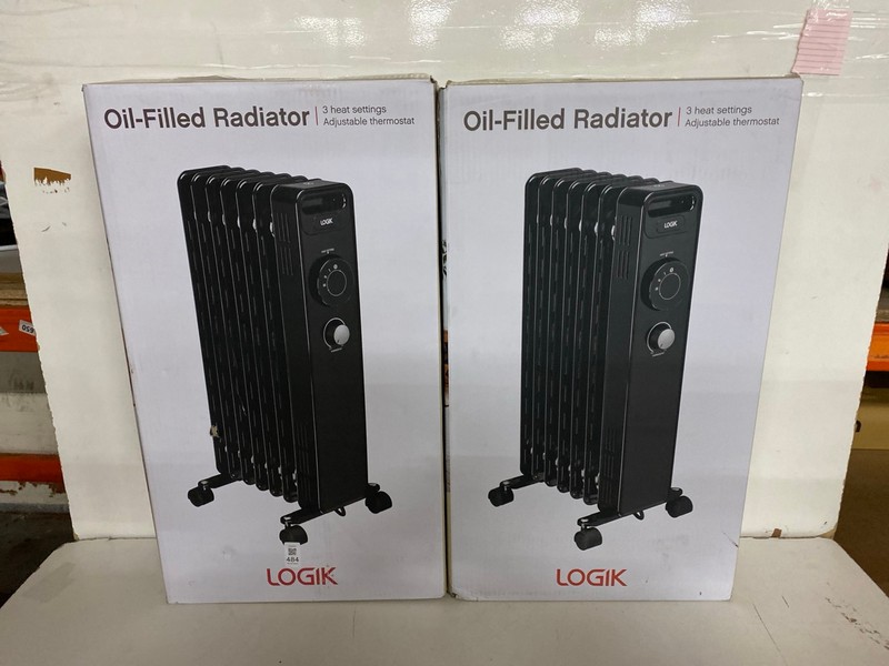 Lot 484  
            Nottingham SR2 - Delivery Only 

                
2 X LOGIK OIL FILLED RADIATOR