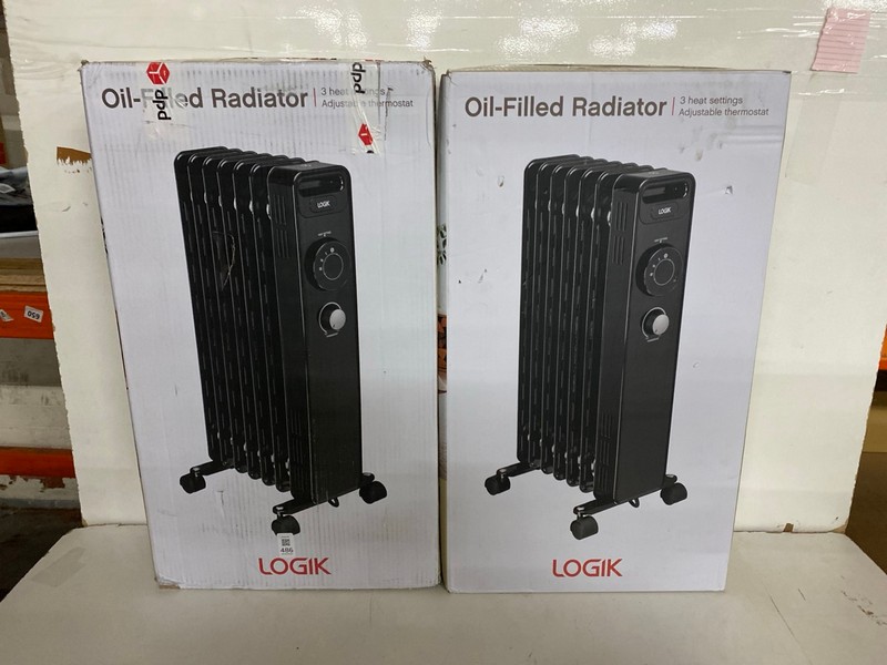 Lot 486  
            Nottingham SR2 - Delivery Only 

                
2 X LOGIK OIL FILLED RADIATOR