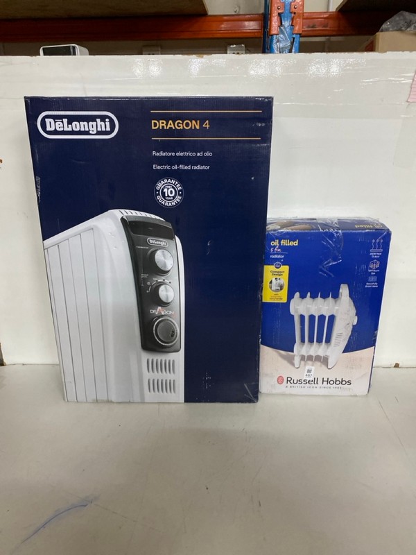 Lot 487  
            Nottingham SR2 - Delivery Only 

                
2 X HEATERS INC DELONGHI OIL FILLED RADIATOR
