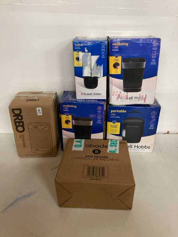 Lot 496  
            Nottingham SR2 - Delivery Only 

                
6 X HEATERS INC PORTABLE PLUG-IN HEATER