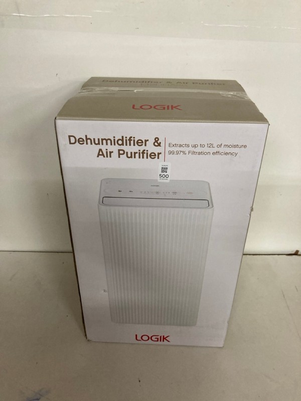 Lot 500  
            Nottingham SR2 - Delivery Only 

                
LOGIK DEHUMIDIFIER & AIR PURIFIER 12L