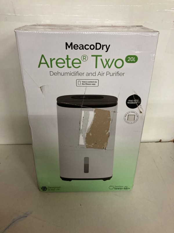 Lot 505  
            Nottingham SR2 - Delivery Only 

                
MEACODRY ARETE TWO 2OL DEHUMIDIFIER AND AIR PURIFIER