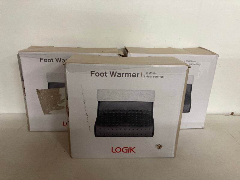 Lot 509  
            Nottingham SR2 - Delivery Only 

                
3 X LOGIK FOOTWARMER