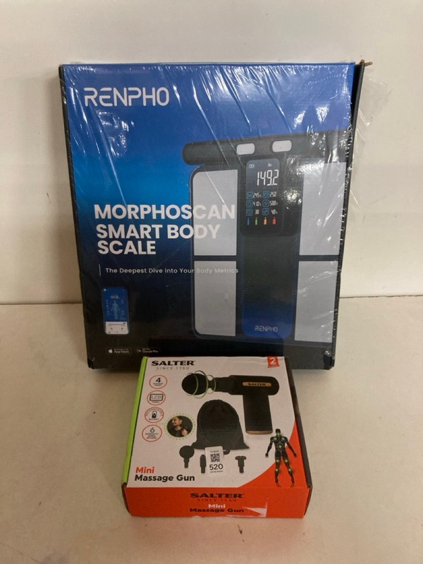 Lot 520  
            Nottingham SR2 - Delivery Only 

                
2 X ITEMS INC SALTER MINI MASSAGE GUN