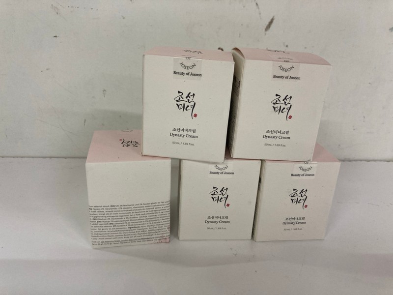 Lot 537  
            Nottingham SR2 - Delivery Only 

                
5 X BEAUTY OF JOSEON DYNASTY CREAM