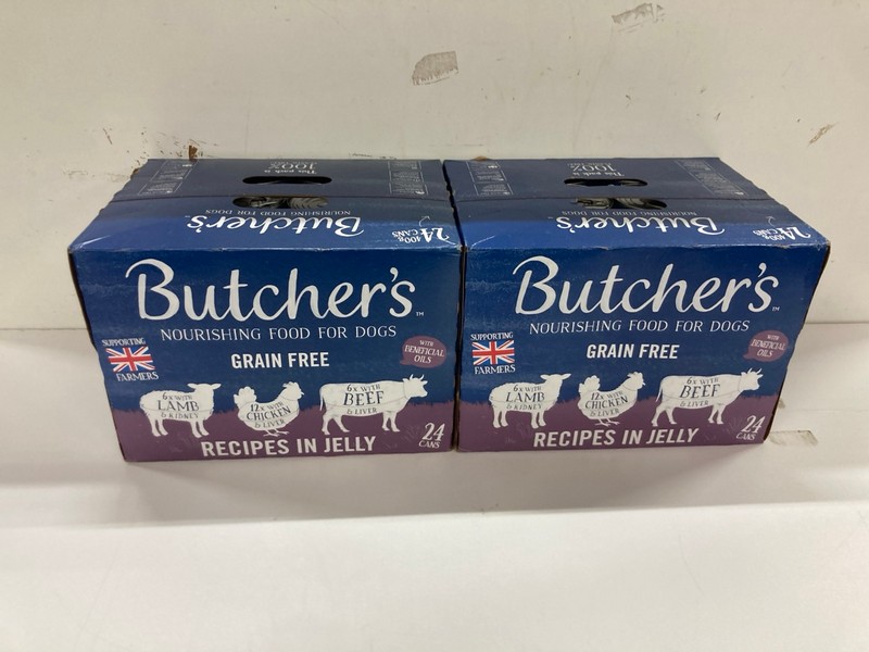Lot 539  
            Nottingham SR2 - Delivery Only 

                
2 X BUTCHERS NOURISHING FOOD FOR DOGS (BBE: 04/28)