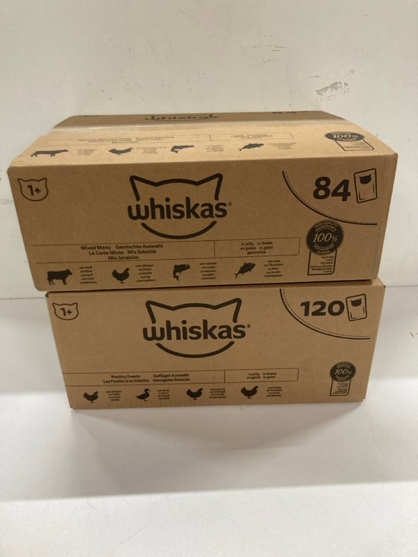 Lot 548  
            Nottingham SR2 - Delivery Only 

                
2 X WHISKAS 84 POUCHES (BBE: 08/27)