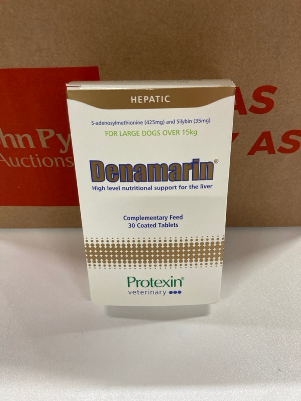 Lot 556  
            Nottingham SR2 - Delivery Only 

                
BOX OF HEPATIC DENAMARIN FOR LARGE DOGS OVER 15 KG (EXP: 07/28)