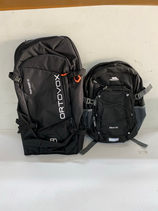 Lot 602  
            Nottingham SR2 - Delivery Only 

                
TRESPASS ALBUS 30 BACKPACK & ORTOVOX TOUR RIDER 3 BACKPACK