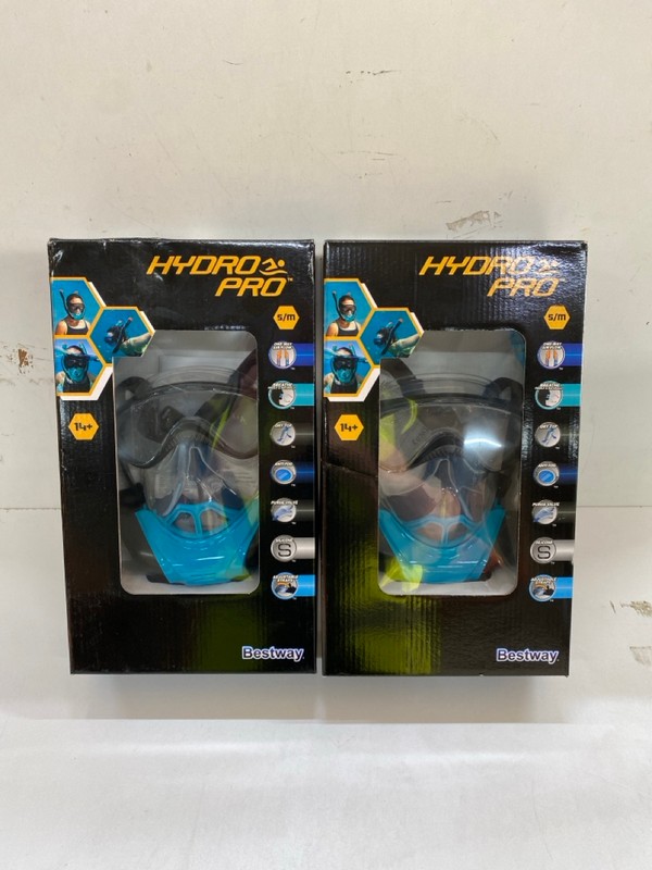 Lot 614  
            Nottingham SR2 - Delivery Only 

                
2 X BESTWAY HYDRO PRO FLOWTECH SNORKELING MASKS SIZE: M