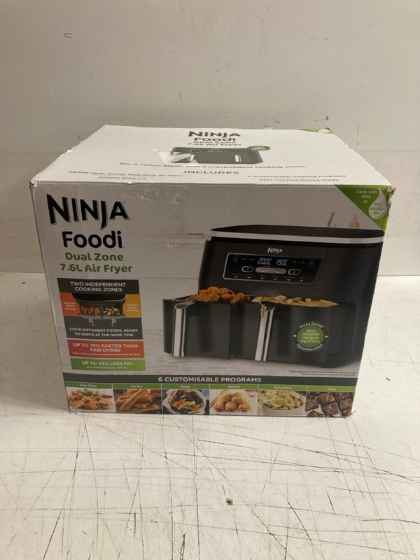 Lot 10  
            Nottingham SR3 - Delivery Only 

                
NINJA FOODI DUAL ZONE 7.6L AIR FRYER