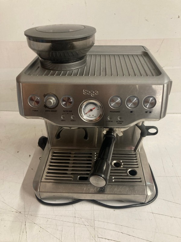 Lot 15  
            Nottingham SR3 - Delivery Only 

                
SAGE THE BARISTA EXPRESS BEAN TO CUP COFFEE MACHINE ORIGINAL RRP £629