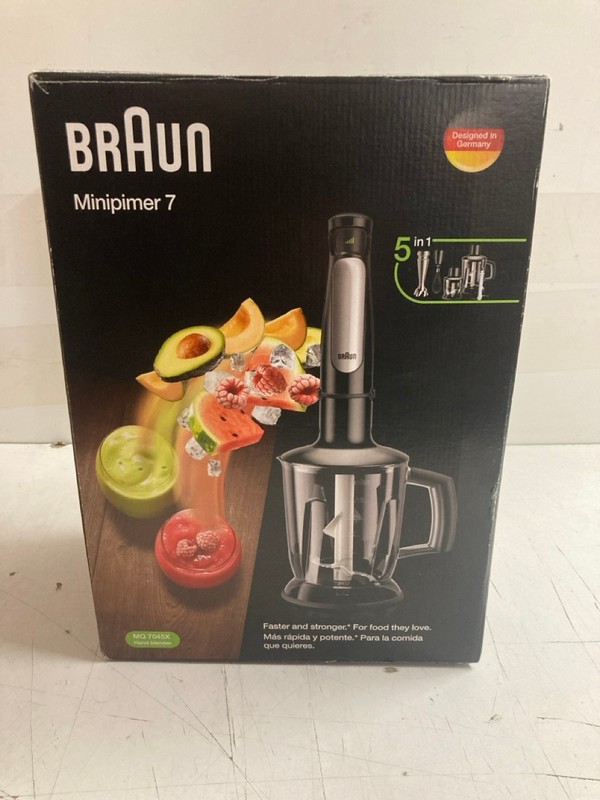 Lot 16  
            Nottingham SR3 - Delivery Only 

                
BRAUN MULTI QUICK 7 HAND BLENDER