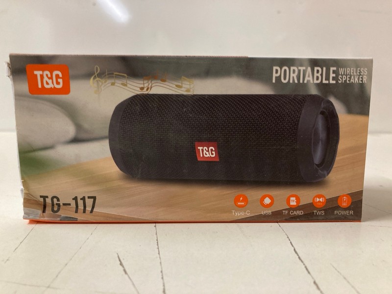 Lot 188  
            Nottingham SR3 - Delivery Only 

                
T&G PORTABLE WIRELESS SPEAKER MODEL: TG-117 (RED)