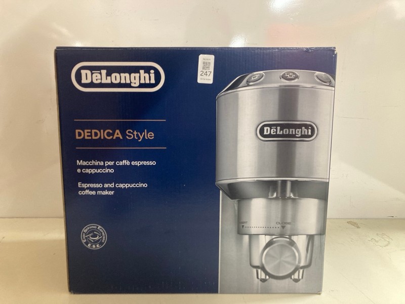 Lot 247  
            Nottingham SR3 - Delivery Only 

                
DE'LONGHI DEDICA STYLE COFFEE MACHINE