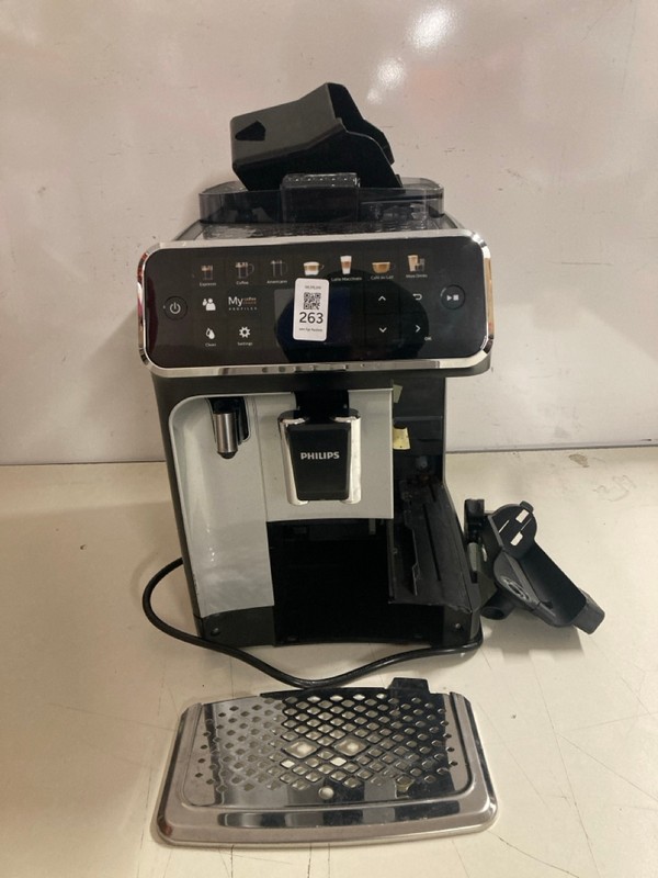 Lot 263  
            Nottingham SR3 - Delivery Only 

                
PHILLIPS COFFEE MACHINE