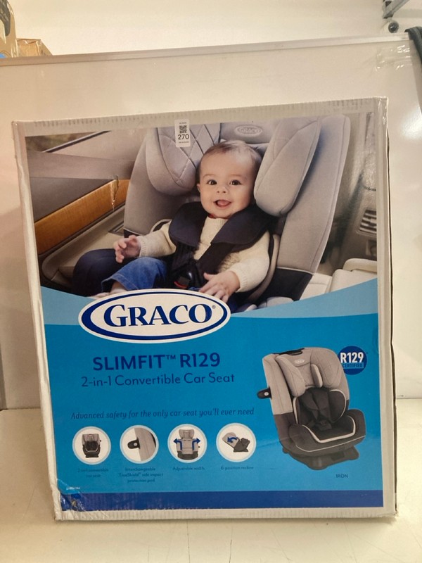 Lot 270  
            Nottingham SR3 - Delivery Only 

                
GRACO SLIM FIT R129 2-IN1 CONVERTIBLE CAR SEAT