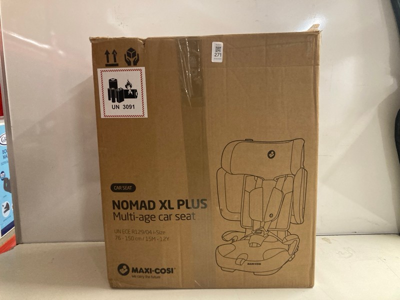 Lot 271  
            Nottingham SR3 - Delivery Only 

                
MAXI-COSI NOMAD XL PLUS MULTI AGE CAR SEAT