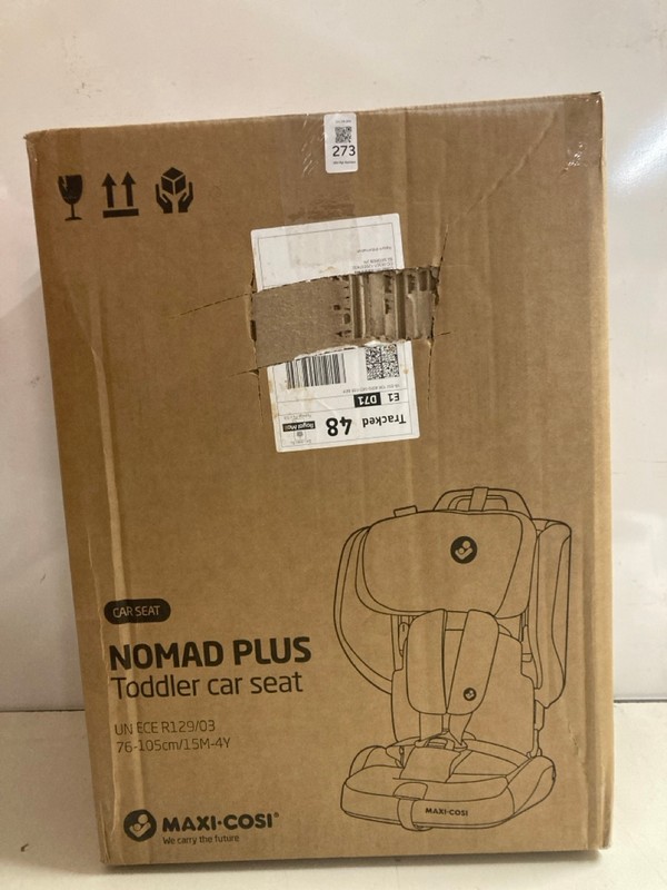 Lot 273  
            Nottingham SR3 - Delivery Only 

                
MAXI-COSI NOMAD PLUS TODDLER CAR SEAT