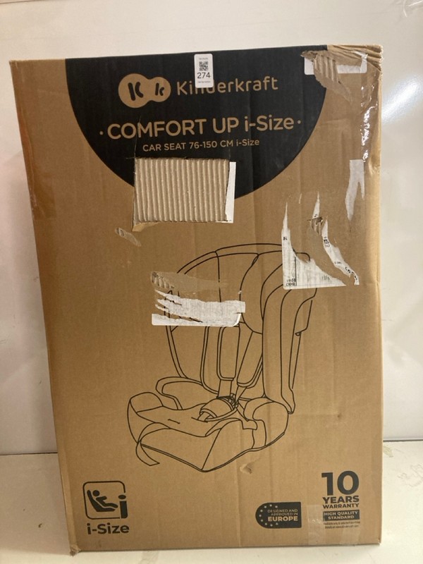 Lot 274  
            Nottingham SR3 - Delivery Only 

                
KINDER KRAFT COMFORT UP I-SIZE CAR SEAT