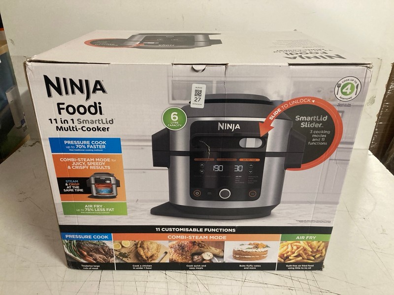 Lot 27  
            Nottingham SR3 - Delivery Only 

                
NINJA FOODI 11-IN-1 MULTI COOKER