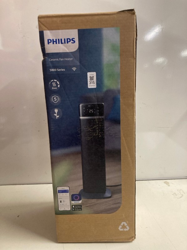 Lot 315  
            Nottingham SR3 - Delivery Only 

                
PHILIPS CERAMIC FAN HEATER 5000 SERIES