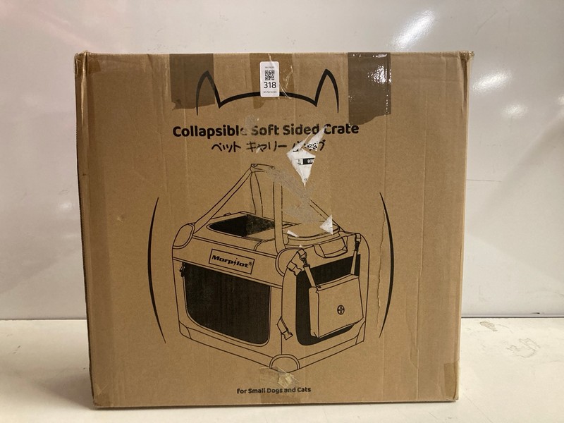 Lot 318  
            Nottingham SR3 - Delivery Only 

                
COLLAPSIBLE SOFT SIDED CRATE FOR SMALL CATS-DOGS