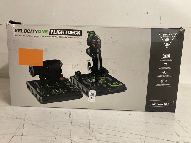 Lot 31  
            Nottingham SR3 - Delivery Only 

                
TURTLE BEACH VELOCITY ONE FLIGHT DECK-UNIVERSAL HOTAS SIMULATION JOYSTICK ORIGINA...