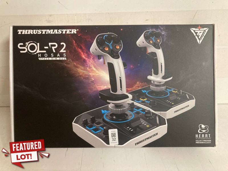 Lot 32  
            Nottingham SR3 - Delivery Only 

                
THRUSTMASTER SOL-R 2 HOTAS SPACE SIM DUO ORIGINAL RRP £299
