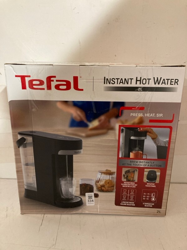 Lot 334  
            Nottingham SR3 - Delivery Only 

                
TEFAL INSTANT HOT WATER DISPENSER