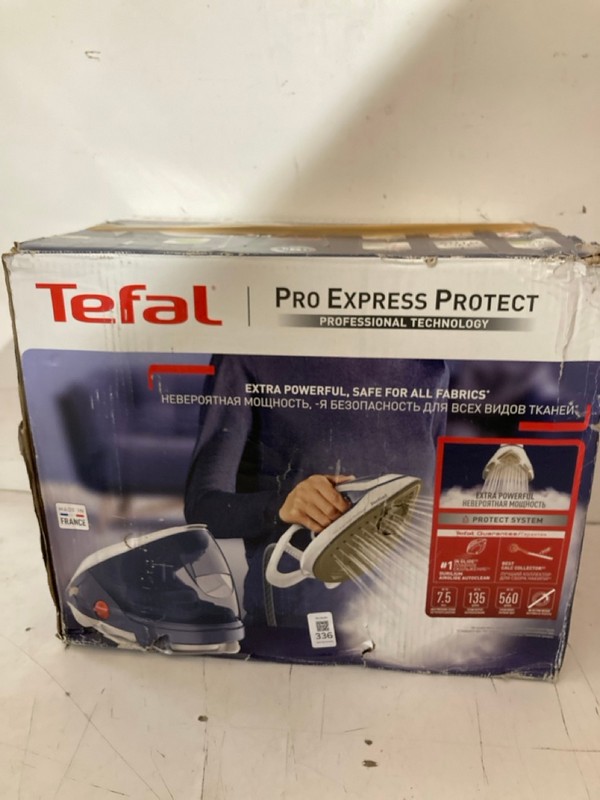 Lot 336  
            Nottingham SR3 - Delivery Only 

                
TEFAL PRO EXPRESS PROTECT STEAM IRON