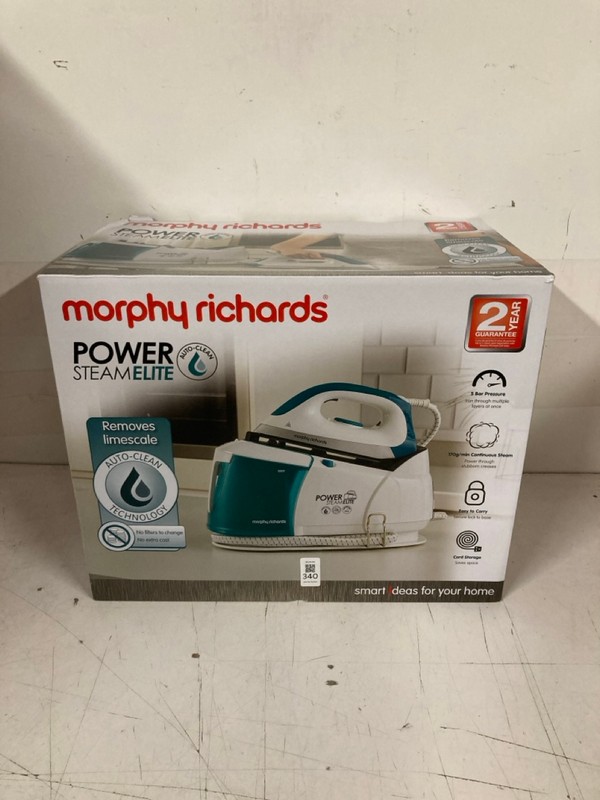 Lot 340  
            Nottingham SR3 - Delivery Only 

                
MORPHY RICHARDS POWER STEAM ELITE IRON